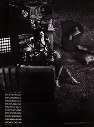 Illustration for article titled Italian Vogue's New All-Black Fashion Spread